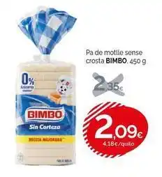 Condis Bimbo - pa de motlle sense crosta oferta