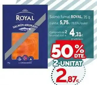 Condis Royal - salmó fumat oferta