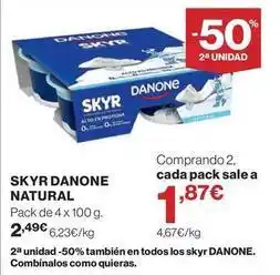 Supercor Danone - skyr natural oferta