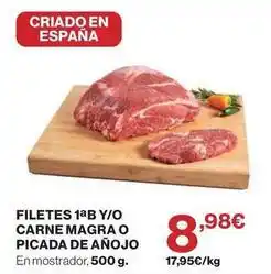 Supercor Filetes 1ab y/o carne magra o picada de añojo oferta
