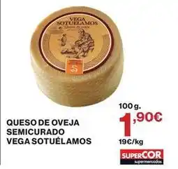 Supercor Vega sotuelamos - queso de oveja semicurado oferta