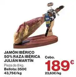 Supercor Julian martín - jamón ibérico 50% raza ibérica oferta