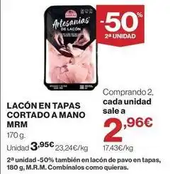 Supercor Mrm - lacón en tapas cortado a mano oferta