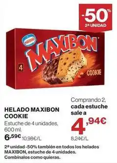 Supercor Nestlé - helado maxibon cookie oferta