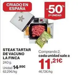 Supercor La finca - steak tartar de vacuno oferta