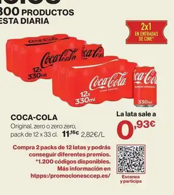 Supercor Coca-cola - original, zero o zero zero oferta