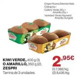 Supercor Zespri - kiwi verde, 400 g o amarillo oferta