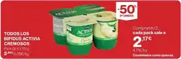 Supercor Danone - bifidus activia cremosos oferta