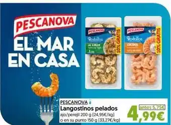 Hiper Usera Pescanova - langostinos pelados oferta