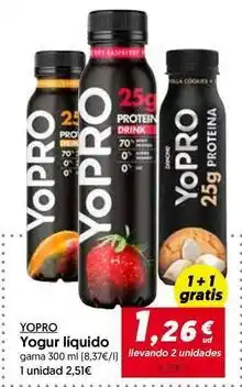 Hiper Usera Yopro - yogur liquido oferta