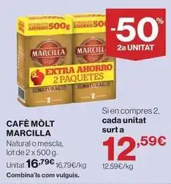 Marcilla - cafe molt natural o mescla