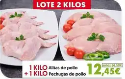 Hiper Usera Alitas de pollo + pechugas de pollo oferta