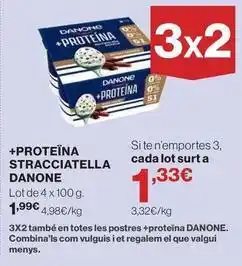 Hipercor Danone - +proteina stracciatella oferta