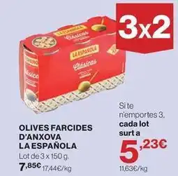 Hipercor La española - olives farcides d'anxova oferta