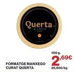 Hipercor Querta - queso curado oferta