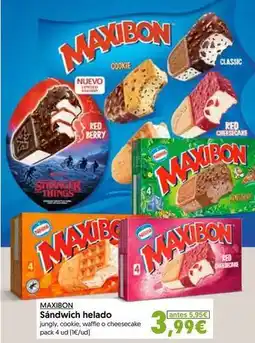 Hiper Usera Maxibon - sandwich helado oferta