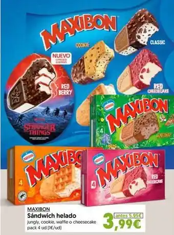 Hiper Usera Maxibon - sandwich helado oferta
