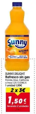 Hiper Usera Sunny delight - refresco sin gas oferta