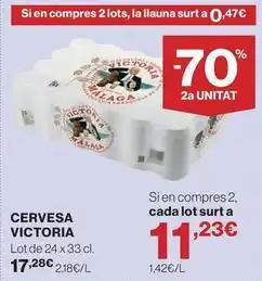 Hipercor Victoria - cervesa oferta
