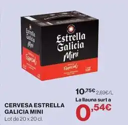 Hipercor Estrella - cervesa galicia mini oferta