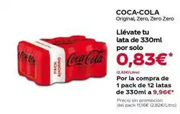 Hiper Usera Coca-cola - original, zero, zero zero zero oferta