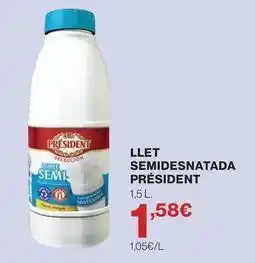 Hipercor Président - llet semidesnatada oferta