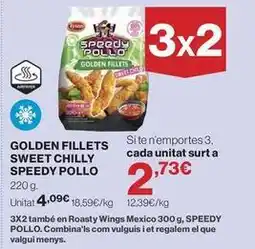 Hipercor Chilly - golden fillets sweet speedy pollo oferta