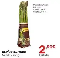 Hipercor Origen - espárrec oferta