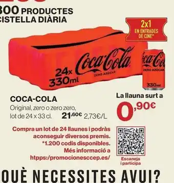 Hipercor Coca-cola - original, zero o zero zero oferta