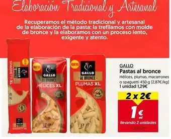 Hiper Usera Gallo - pastas al bronce oferta