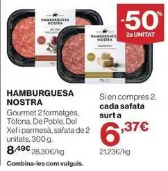 Hipercor Gourmet - hamburguesa nostra oferta