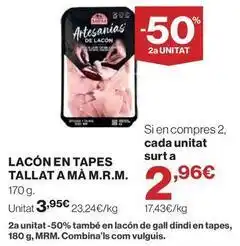Hipercor Mrm - lacon en tapes tallat a ma oferta