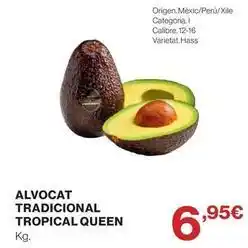 Hipercor Tropical - alvocat tradicional queen oferta