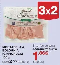 Hipercor Fiorucci - mortadel-la bolognia igp oferta