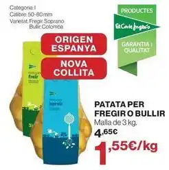 El Corte Inglés Origen - patata per fregir o bullir oferta