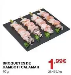 El Corte Inglés Broquetes de gambot oferta