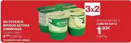 Hipercor Danone - en tots els bifidus activia cremosos oferta