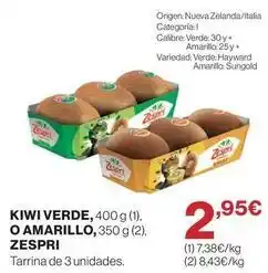El Corte Inglés Zespri - kiwi verde, 400 g o amarillo oferta