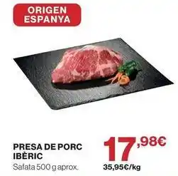 El Corte Inglés Origen - presa de porc iberic oferta