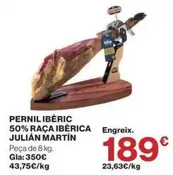El Corte Inglés Julian martín - pernil iberic 50% raça iberica oferta