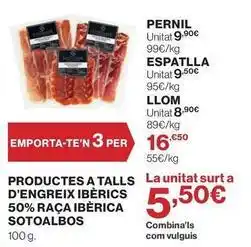 El Corte Inglés Sotoalbos - pernil oferta