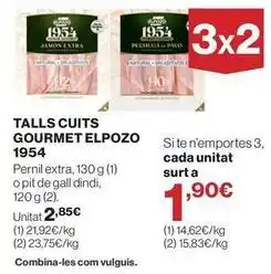 El Corte Inglés Elpozo - talls cuits gourmet 1954 oferta