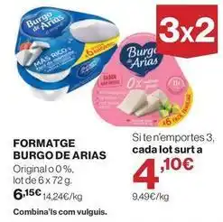 El Corte Inglés Arias - formatge burgo de oferta