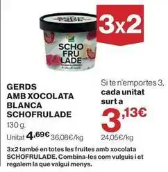 El Corte Inglés Amd xocolata blanca schofrulade oferta
