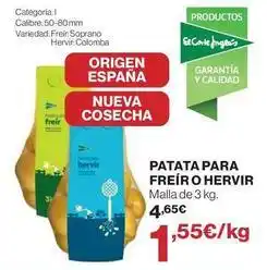 El Corte Inglés El corte inglés - patata para freir o hervir oferta