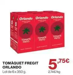 El Corte Inglés Orlando - tomaquet fregit oferta