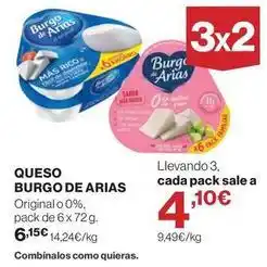 El Corte Inglés Burgo de arias - queso oferta