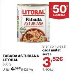 El Corte Inglés Litoral - fabada asturiana oferta