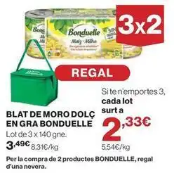 El Corte Inglés Bonduelle - blat de moro dolc en gra oferta