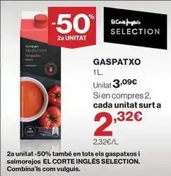 El Corte Inglés Gaspatxo oferta